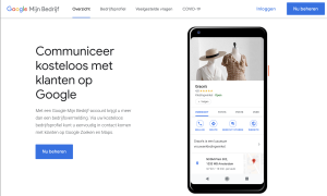 startscherm google mijn bedrijf aanmaken